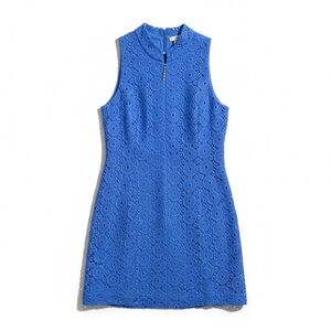 Lilly Pulitzer Alexa Crochet Shift Dress Women’s Medium Bay Blue